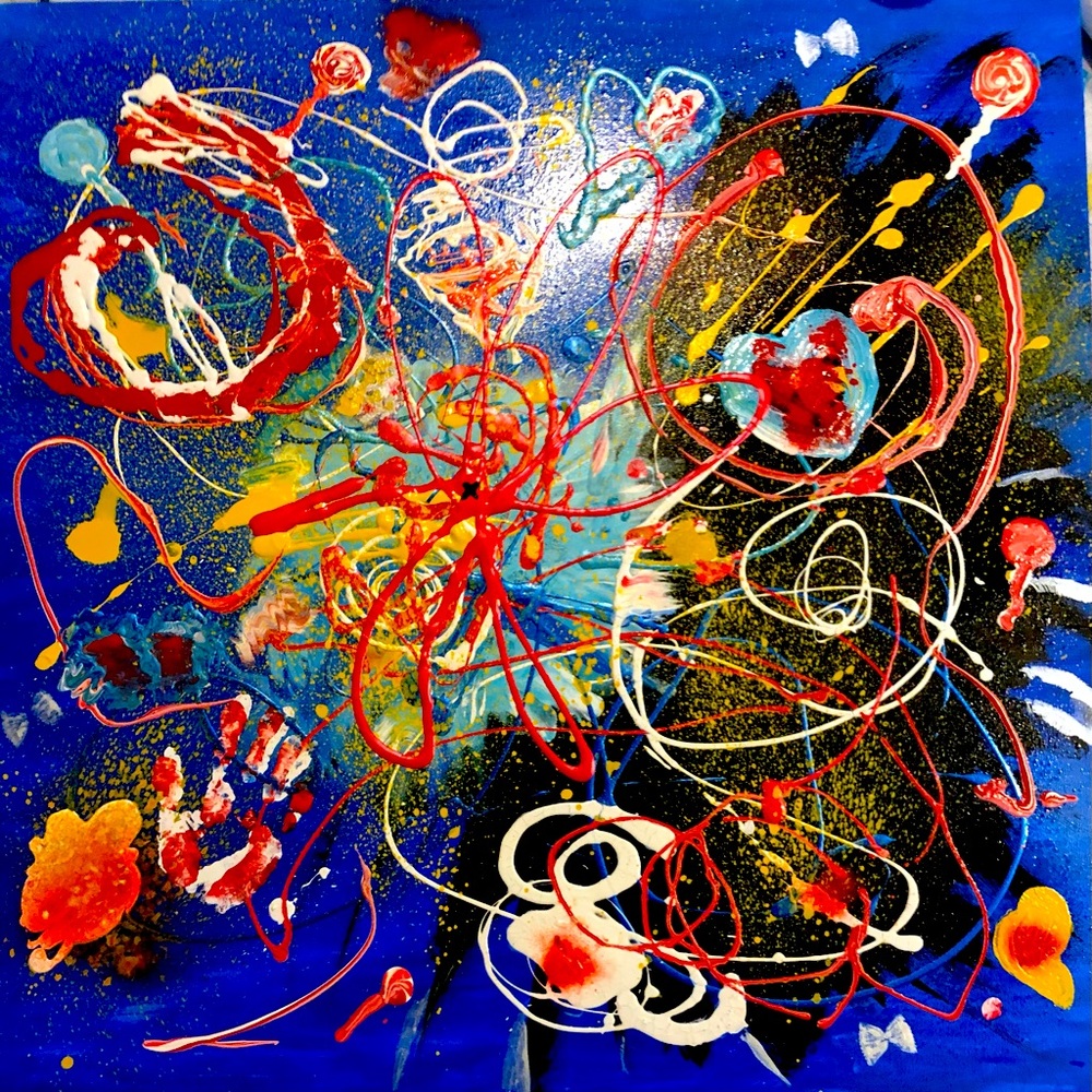 Original abstract oil painting